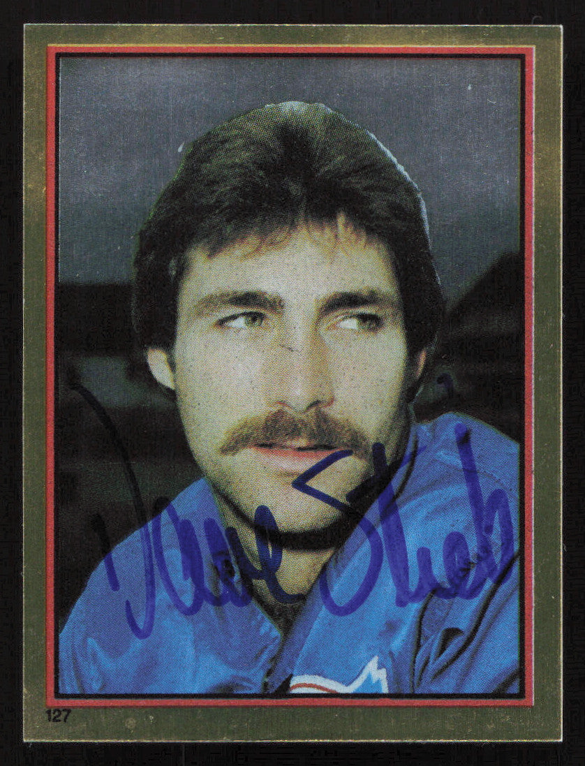 Dave Stieb Autographed 1983 Topps Stickers Card #127 Toronto Blue Jays SKU #264234