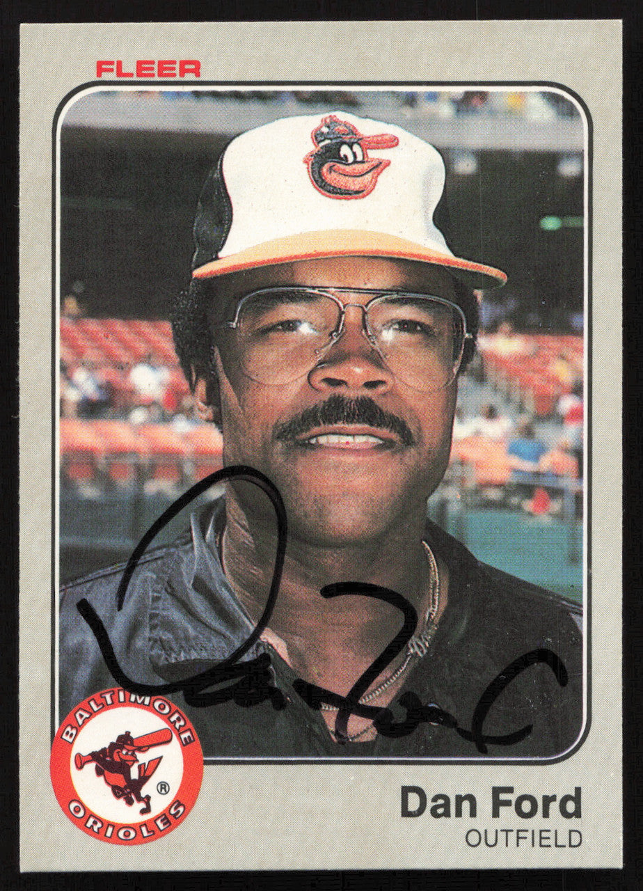 Dan Ford Autographed 1983 Fleer Card #61 Baltimore Orioles SKU #264249