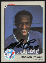 Hosken Powell Autographed 1983 Fleer Card #440 Toronto Blue Jays SKU #264257
