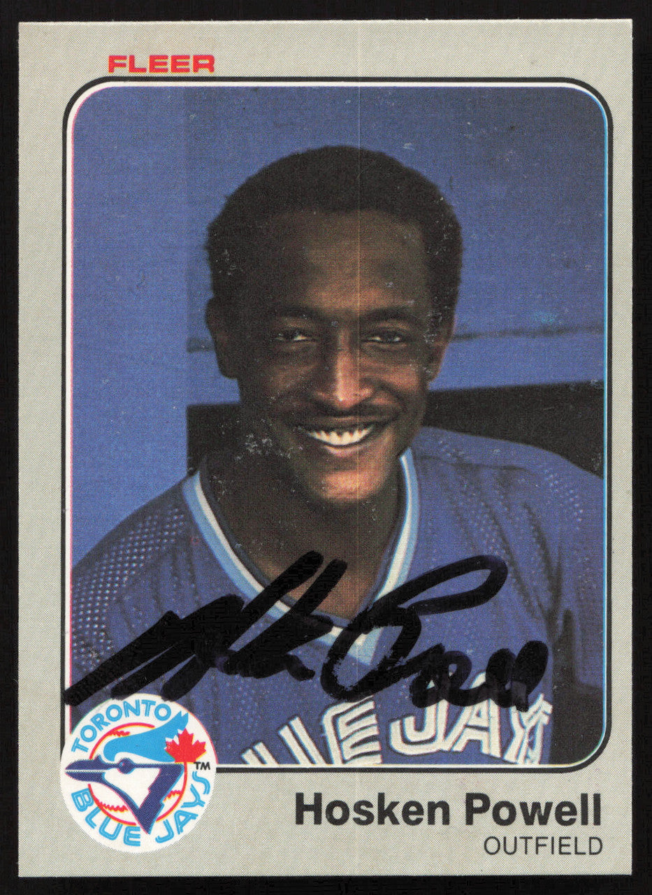Hosken Powell Autographed 1983 Fleer Card #440 Toronto Blue Jays SKU #264257