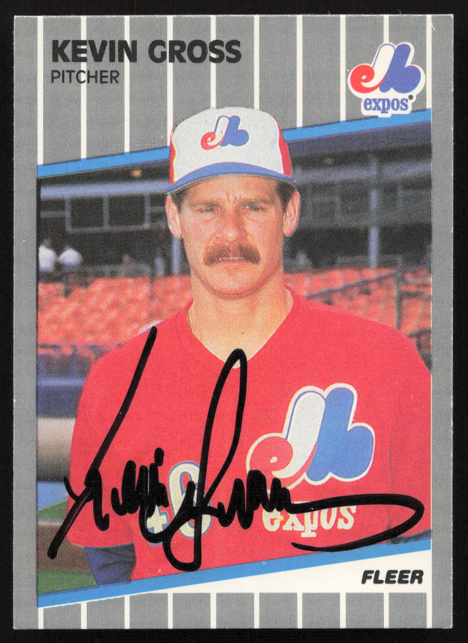 Kevin Gross Autographed 1989 Fleer Update Card #U96 Montreal Expos SKU #264262