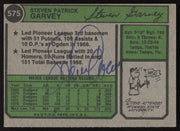 Steve Garvey Autographed 1974 Topps Card #575 Los Angeles Dodgers (Signed on Back) SKU #264290