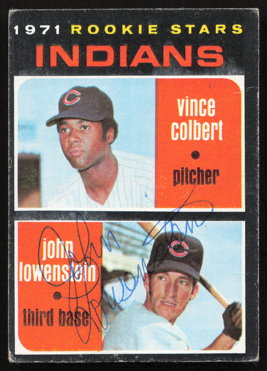 John Lowenstein Autographed 1971 Topps Rookie Card #231 Cleveland Indians SKU #264304