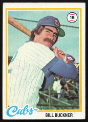 Bill Buckner Autographed 1978 Topps Card #473 Chicago Cubs SKU #264308