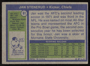 Jan Stenerud Autographed 1972 Topps Card #61 Kansas City Chiefs SKU #264312