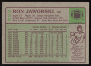 Ron Jaworski Autographed 1984 Topps Card #330 Philadelphia Eagles SKU #264313