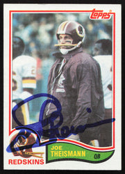 Joe Theismann Autographed 1982 Topps Card #521 Washington Redskins SKU #264317