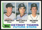 Marty Castillo Autographed 1982 Topps Rookie Card #261 Detroit Tigers SKU #264376