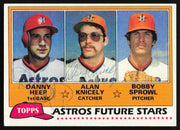 Danny Heep & Alan Knicely Autographed 1981 Topps Rookie Card #82 Houston Astros SKU #264377