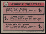 Danny Heep & Alan Knicely Autographed 1981 Topps Rookie Card #82 Houston Astros SKU #264377