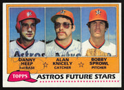 Danny Heep & Alan Knicely Autographed 1981 Topps Rookie Card #82 Houston Astros SKU #264378