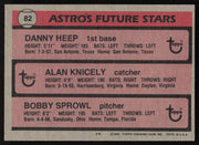 Danny Heep & Alan Knicely Autographed 1981 Topps Rookie Card #82 Houston Astros SKU #264378