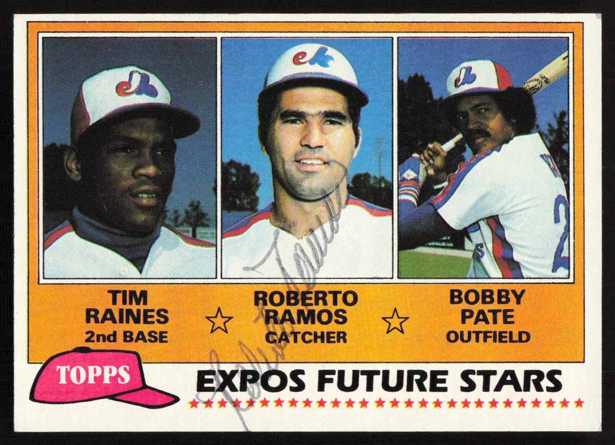 Roberto Ramos Autographed 1981 Topps Rookie Card #479 Montreal Expos SKU #264379