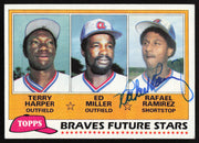 Rafael Ramirez Autographed 1981 Topps Rookie Card #192 Atlanta Braves SKU #264380
