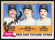 Bruce Hurst Autographed 1981 Topps Rookie Card #689 Boston Red Sox SKU #264383