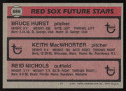 Bruce Hurst Autographed 1981 Topps Rookie Card #689 Boston Red Sox SKU #264383