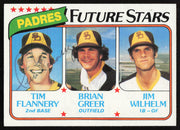 Tim Flannery Autographed 1980 Topps Rookie Card #685 San Diego Padres SKU #264386
