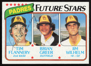 Tim Flannery Autographed 1980 Topps Rookie Card #685 San Diego Padres SKU #264387