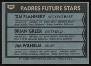 Tim Flannery Autographed 1980 Topps Rookie Card #685 San Diego Padres SKU #264387