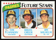 Tim Flannery Autographed 1980 Topps Rookie Card #685 San Diego Padres SKU #264388