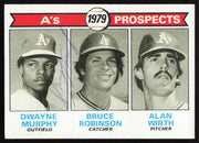 Dwayne Murphy Autographed 1979 Topps Rookie Card #711 Oakland A's SKU #264391