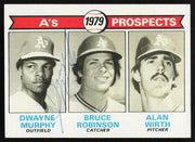 Dwayne Murphy Autographed 1979 Topps Rookie Card #711 Oakland A's SKU #264392