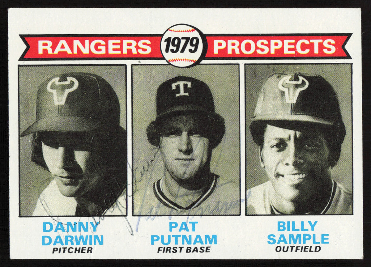 Danny Darwin & Pat Putnam Autographed 1979 Topps Rookie Card #713 Texas Rangers SKU #264393