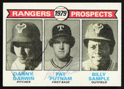 Danny Darwin & Pat Putnam Autographed 1979 Topps Rookie Card #713 Texas Rangers SKU #264394