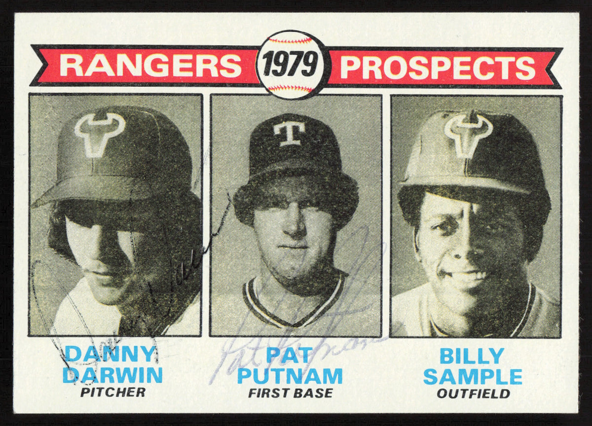 Danny Darwin & Pat Putnam Autographed 1979 Topps Rookie Card #713 Texas Rangers SKU #264394