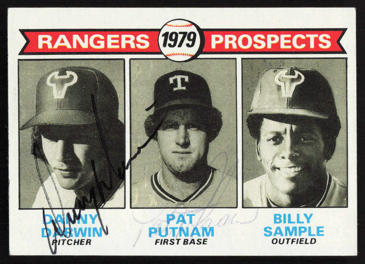 Danny Darwin & Pat Putnam Autographed 1979 Topps Rookie Card #713 Texas Rangers SKU #264395