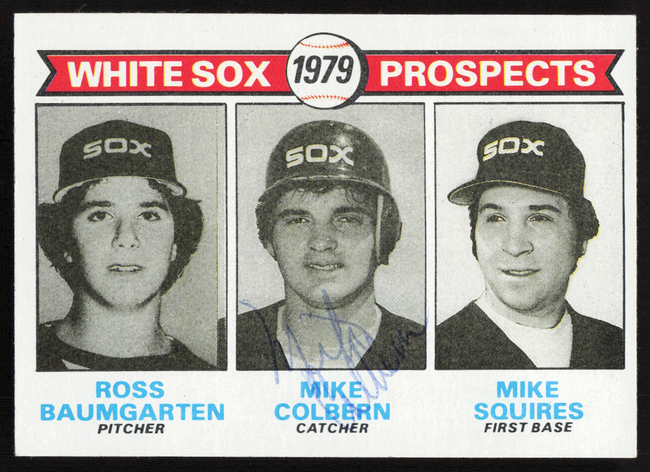 Mike Colbern Autographed 1979 Topps Rookie Card #704 Chicago White Sox SKU #264396