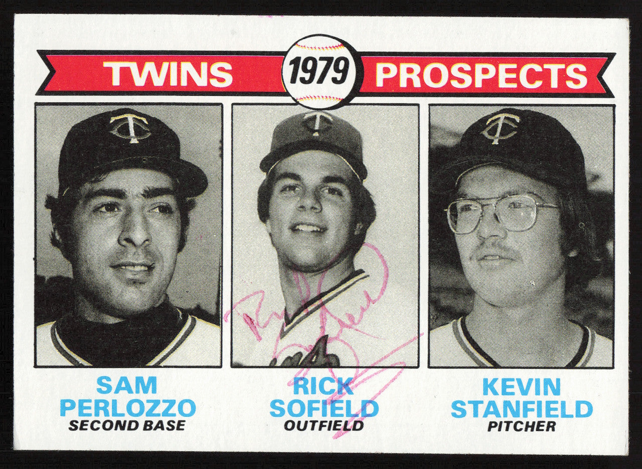 Rick Sofield Autographed 1979 Topps Rookie Card #709 Minnesota Twins SKU #264398