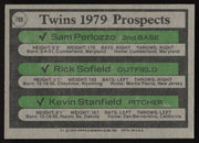 Rick Sofield Autographed 1979 Topps Rookie Card #709 Minnesota Twins SKU #264398
