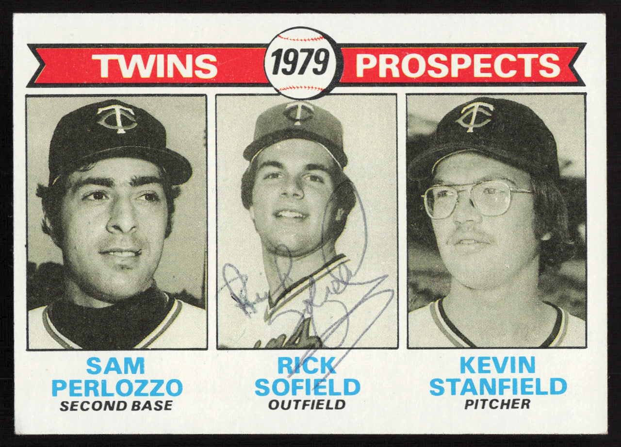 Rick Sofield Autographed 1979 Topps Rookie Card #709 Minnesota Twins SKU #264399
