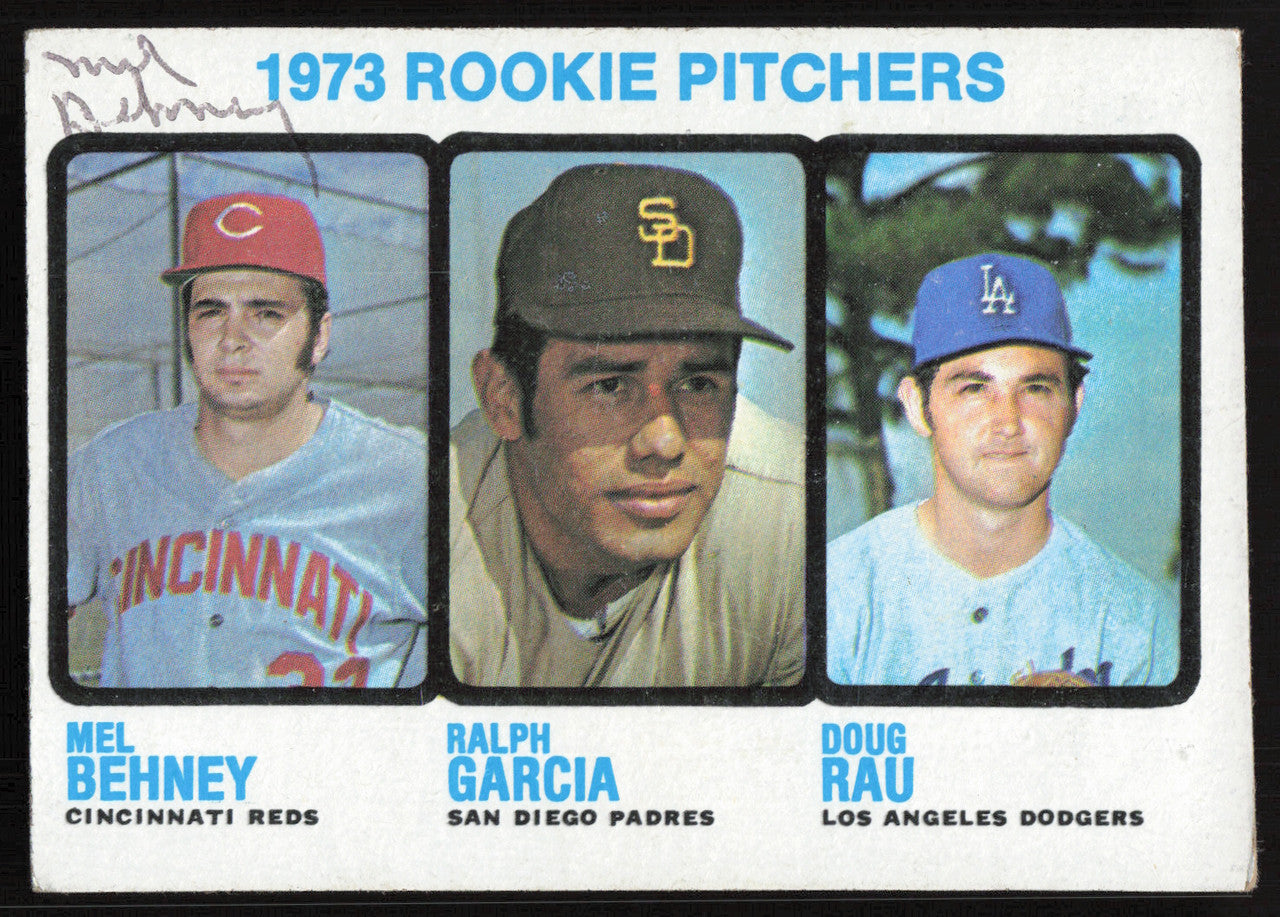 Mel Behney Autographed 1973 Topps Rookie Card #602 Cincinnati Reds SKU #264408
