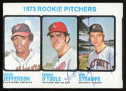 Bob Strampe Autographed 1973 Topps Rookie Card #604 Detroit Tigers SKU #264410