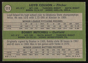 Loyd Colson Autographed 1971 Topps Rookie Card #111 New York Yankees SKU #264412