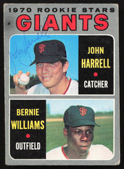 John Harrell Autographed 1970 Topps Rookie Card #401 San Francisco Giants SKU #264418