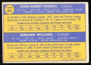 John Harrell Autographed 1970 Topps Rookie Card #401 San Francisco Giants SKU #264418