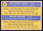 John Harrell Autographed 1970 Topps Rookie Card #401 San Francisco Giants SKU #264419