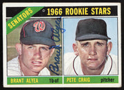 Brant Alyea Autographed 1966 Topps Rookie Card #11 Washington Senators SKU #264429