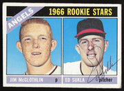Ed Sukla Autographed 1966 Topps Rookie Card #417 California Angels SKU #264431