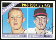Ed Sukla Autographed 1966 Topps Rookie Card #417 California Angels SKU #264432
