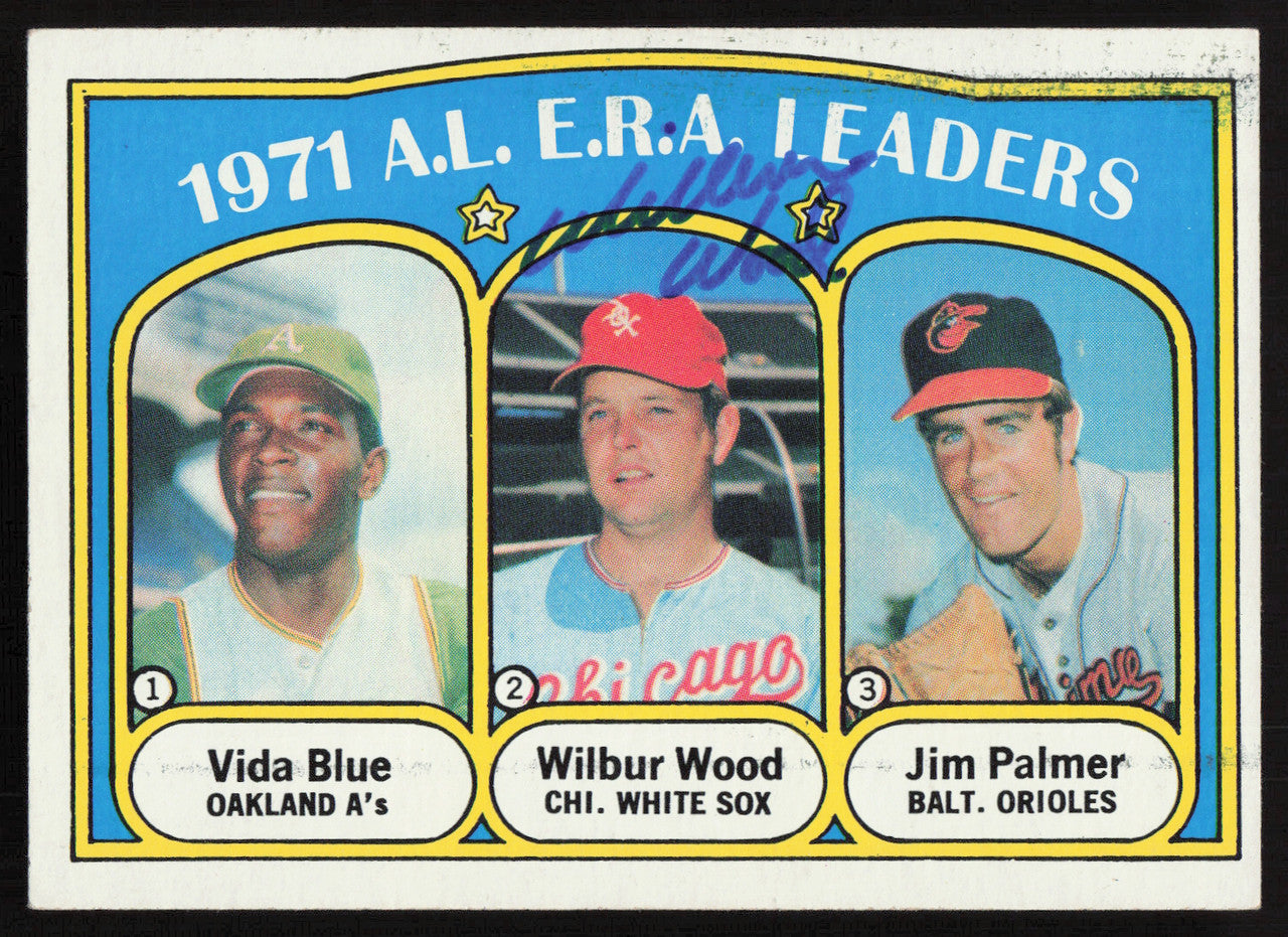 Wilbur Wood Autographed 1972 Topps Card #92 Chicago White Sox SKU #264436