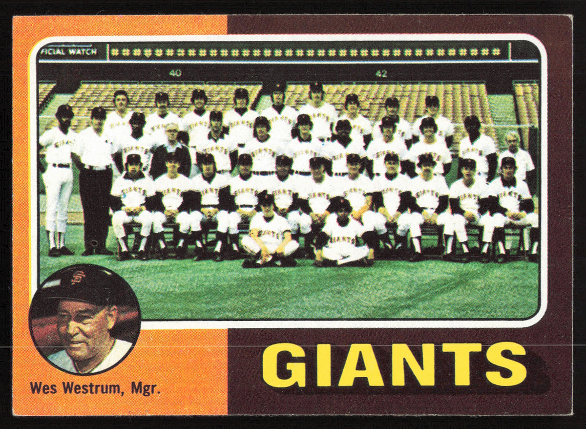 Wes Westrum Autographed 1975 Topps Card #216 San Francisco Giants (Signed on Back) SKU #264447