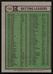 Fred Lynn Autographed 1976 Topps Card #192 Boston Red Sox SKU #264452