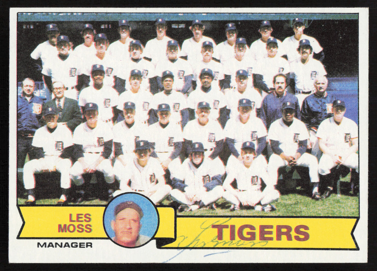 Les Moss Autographed 1979 Topps Card #66 Detroit Tigers SKU #264458