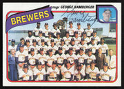 George Bamberger Autographed 1980 Topps Card #659 Milwaukee Brewers SKU #264461