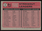 Len Barker Autographed 1981 Topps Card #6 Cleveland Indians SKU #264462