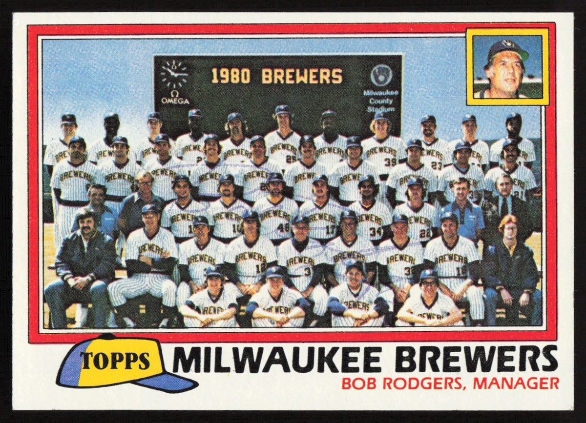 Bob Rodgers Autographed 1981 Topps Card #668 Milwaukee Brewers SKU #264464